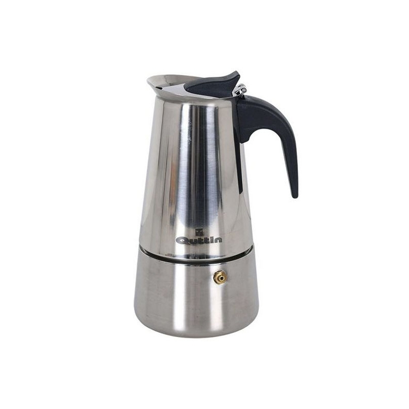 quttin moka pot steel 6 cups for induction